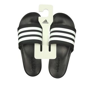 Adidas Adult Unisex Adilette Comfort Slide Black / White GZ5891 M8 W9 New W Box